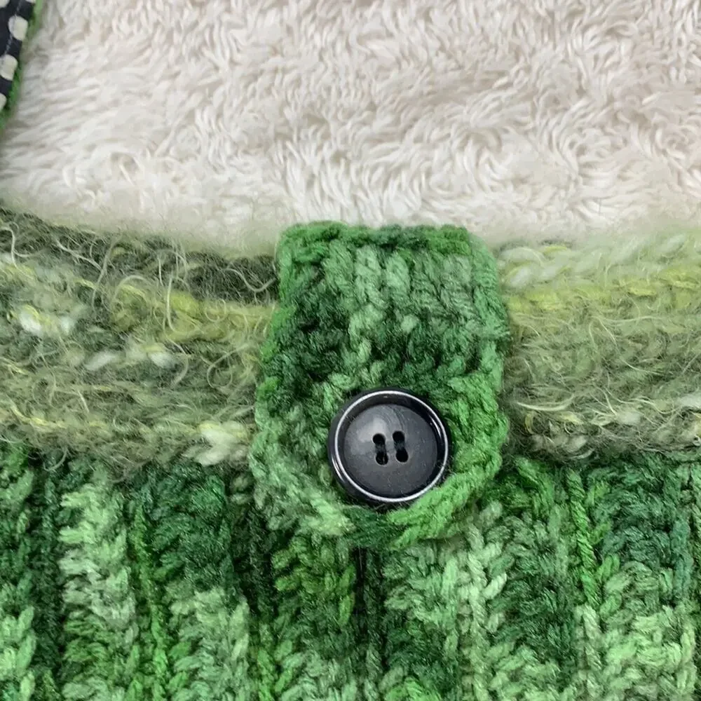 Handmade green crochet